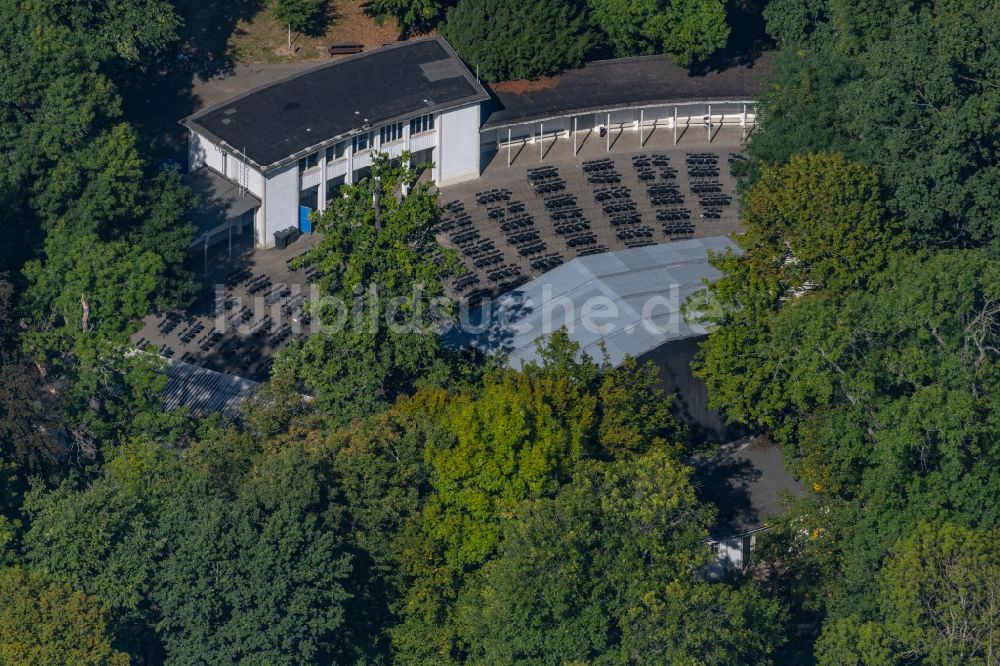 Luftbild Leipzig - Freilichtbühne Parkbühne in Leipzig im Bundesland Sachsen, Deutschland