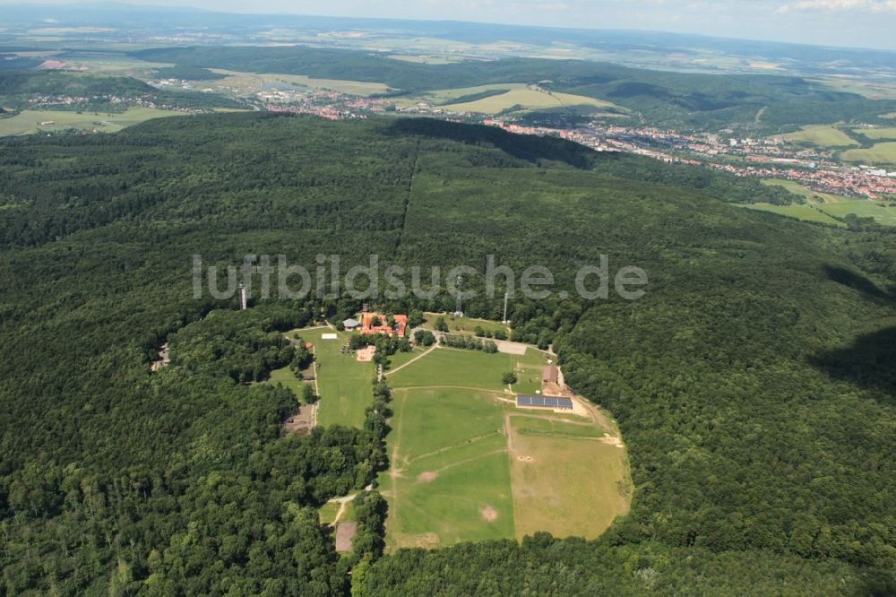 Luftaufnahme Sondershausen - Freizeit- und Erholungsparks Possen bei Sondershausen im Bundesland Thüringen