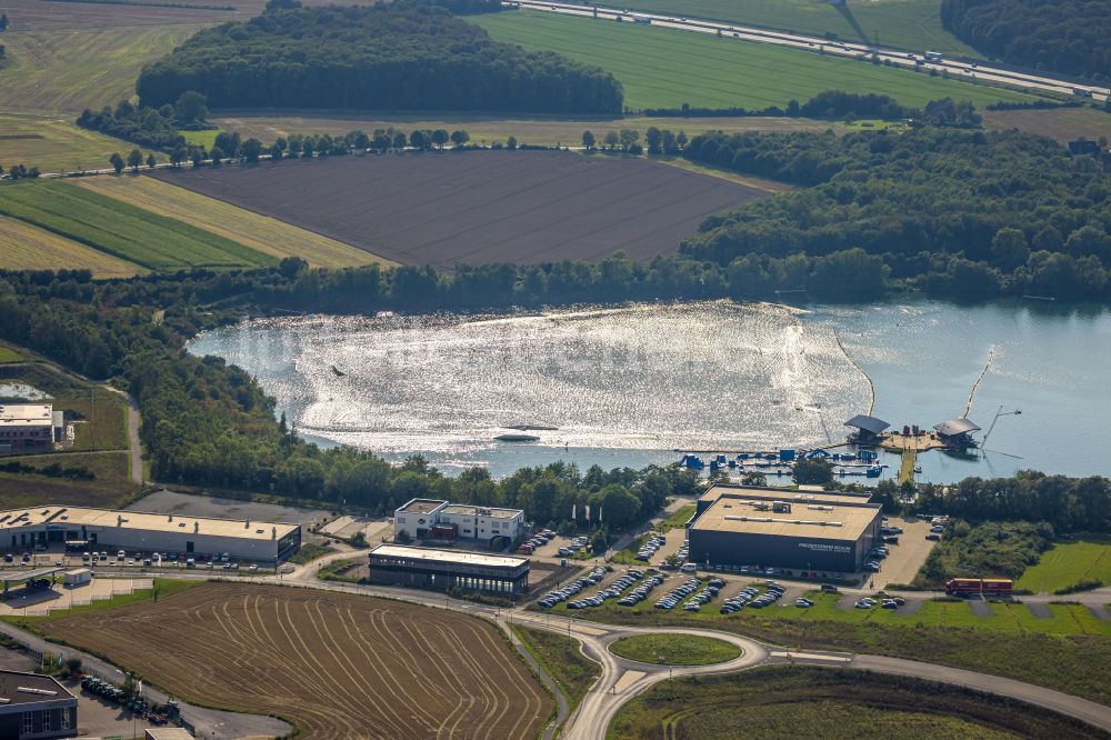 Luftbild Beckum - Freizeitanlage am Tuttenbrocksee in Beckum im Bundesland Nordrhein-Westfalen, Deutschland