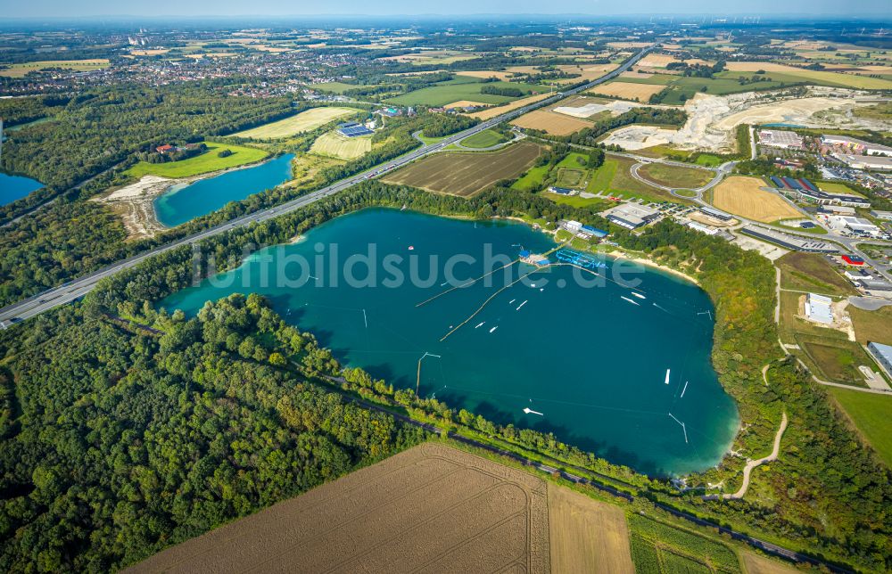 Luftbild Beckum - Freizeitanlage am Tuttenbrocksee in Beckum im Bundesland Nordrhein-Westfalen, Deutschland