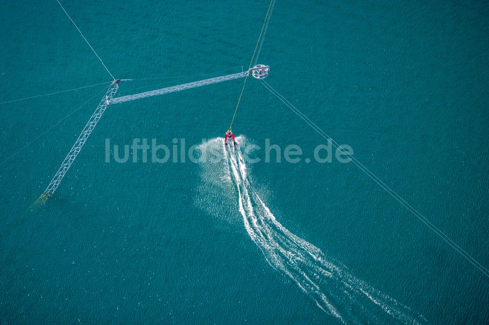 Beckum aus der Vogelperspektive: Freizeitanlage am Tuttenbrocksee in Beckum im Bundesland Nordrhein-Westfalen, Deutschland