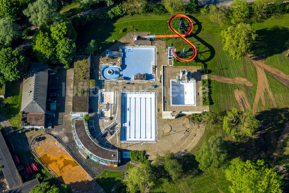 Herdecke von oben - Freizeitbad Bleichstein in Herdecke im Bundesland Nordrhein-Westfalen