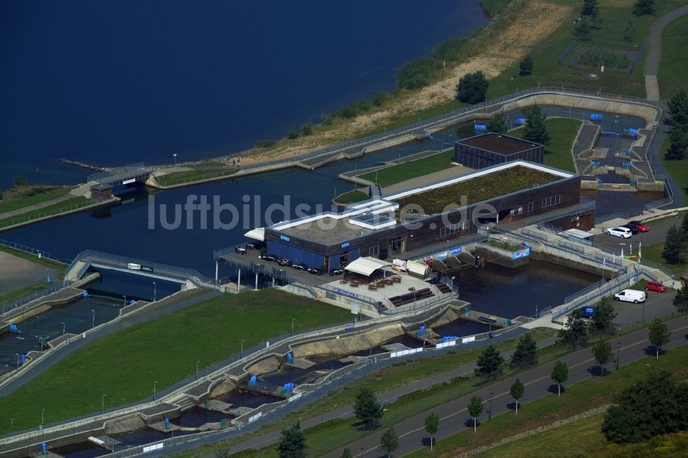 Luftbild Markkleeberg - Freizeiteintrichtung Kanupark Markkleeberg in Markkleeberg im Bundesland Sachsen