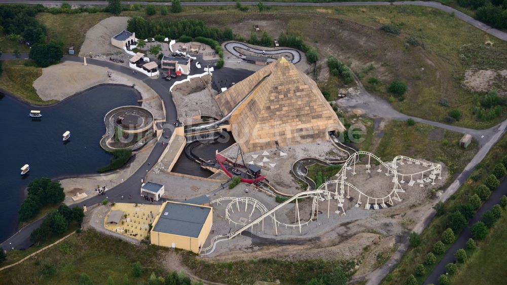 Luftaufnahme Leipzig - Freizeitpark Belantis in Leipzig im Bundesland Sachsen, Deutschland