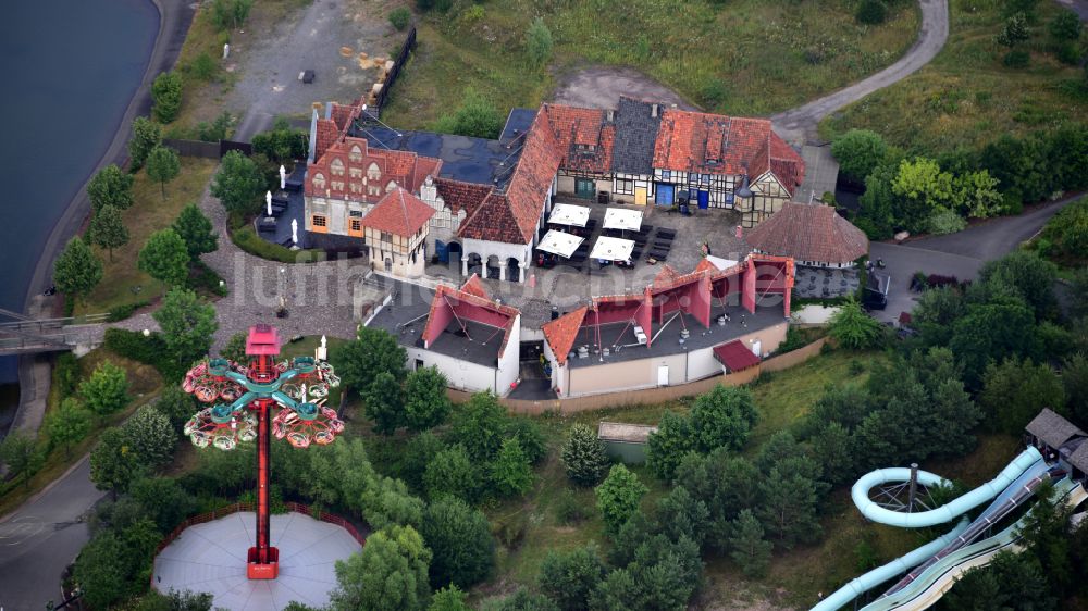 Leipzig aus der Vogelperspektive: Freizeitpark Belantis in Leipzig im Bundesland Sachsen, Deutschland