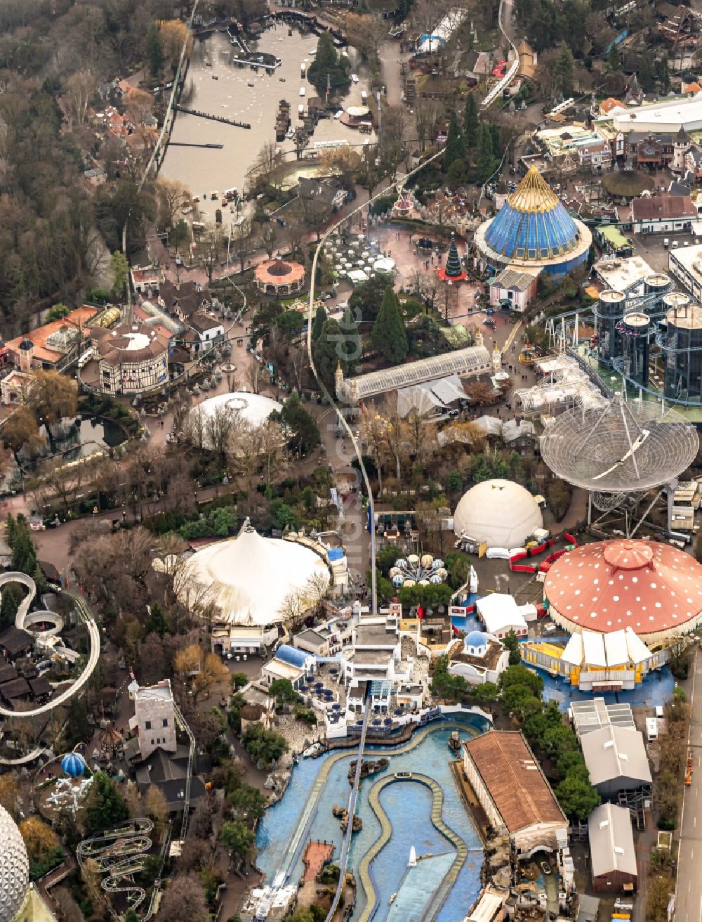 Luftaufnahme Rust - Freizeitpark Europa-Park in Rust im Bundesland Baden-Württemberg, Deutschland