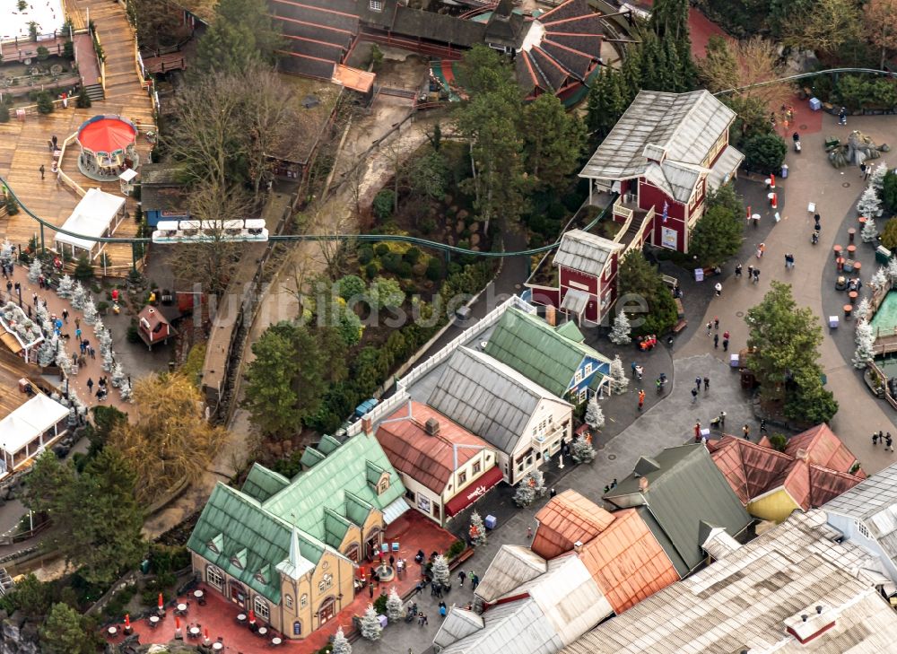 Rust von oben - Freizeitpark Europa-Park in Rust im Bundesland Baden-Württemberg, Deutschland