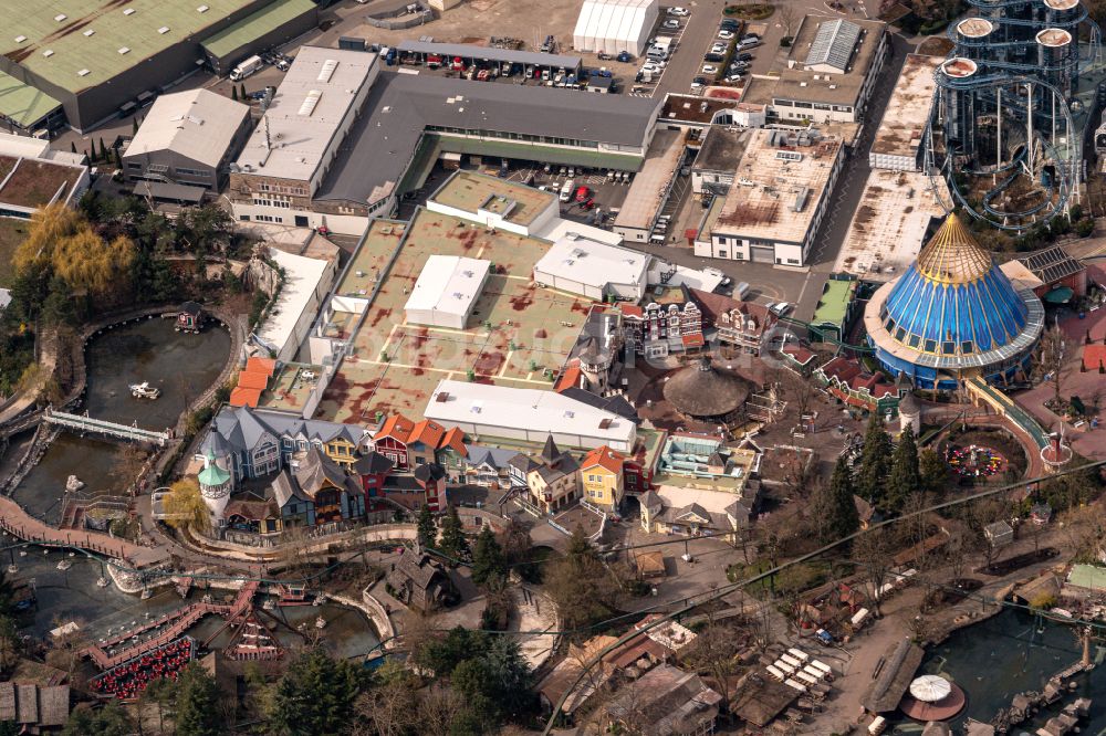 Luftaufnahme Rust - Freizeitpark Europapark in Rust im Bundesland Baden-Württemberg, Deutschland