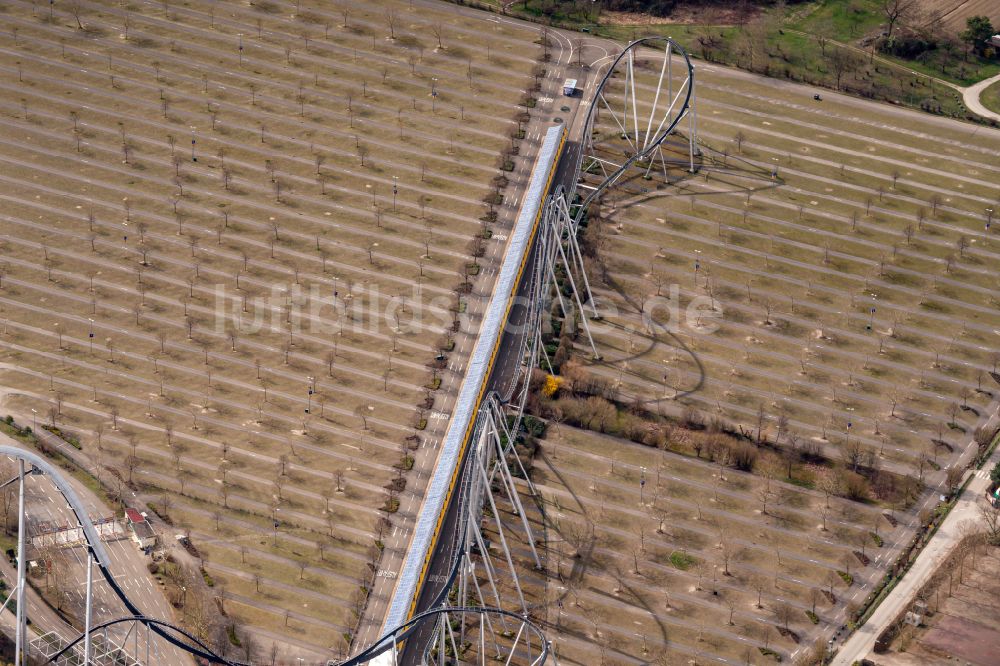 Rust von oben - Freizeitpark Europapark in Rust im Bundesland Baden-Württemberg, Deutschland