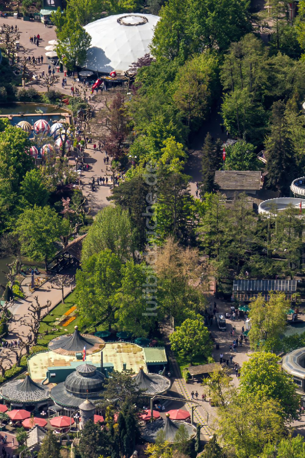 Luftaufnahme Rust - Freizeitpark Europapark in Rust im Bundesland Baden-Württemberg, Deutschland