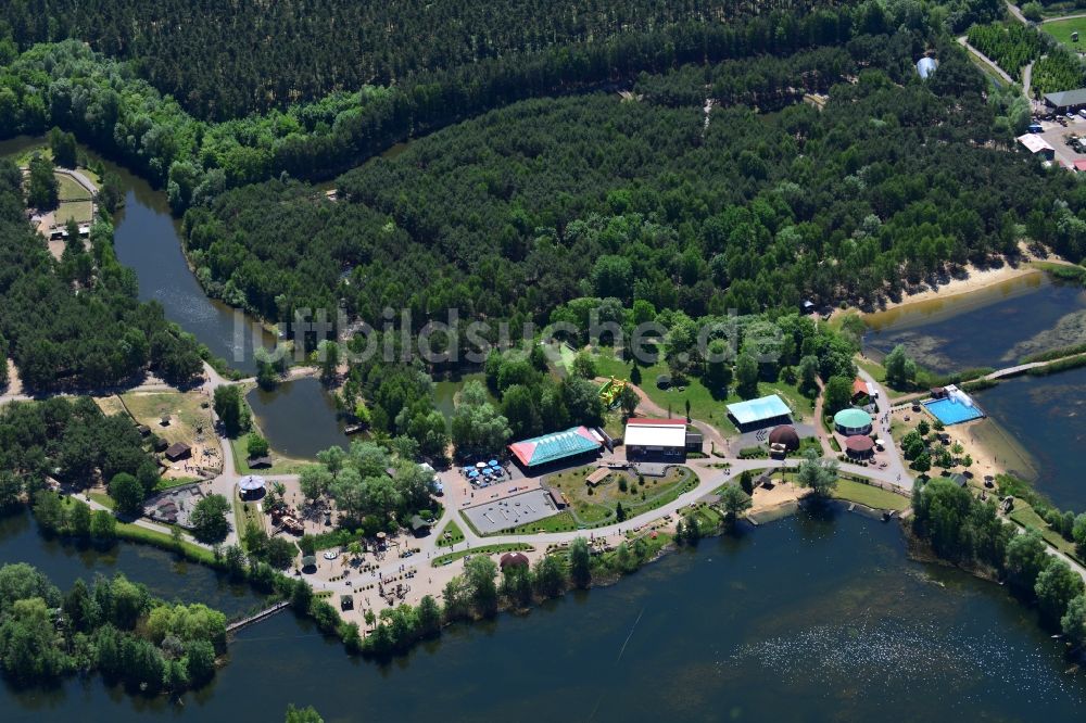 Oranienburg von oben - Freizeitpark Germendorf in Oranienburg im Bundesland Brandenburg