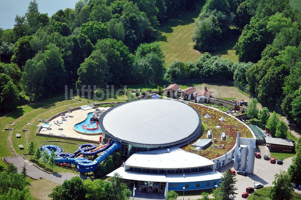 Hohenfelden von oben - Freizeitpark Hohenfelden am Stausee Hohenfelden in Thüringen