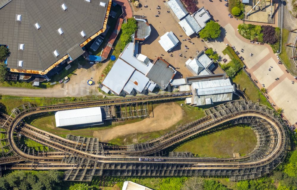 Kirchhellen aus der Vogelperspektive: Freizeitpark Movie Park Germany in Kirchhellen im Bundesland Nordrhein-Westfalen