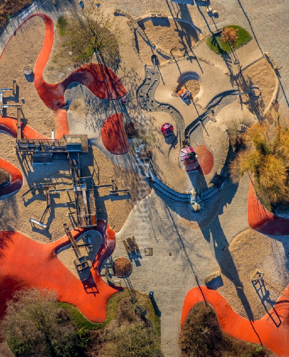 Luftaufnahme Hamm - Freizeitzentrum - Abenteuer- Spielplatz im Maximilianpark in Hamm im Bundesland Nordrhein-Westfalen