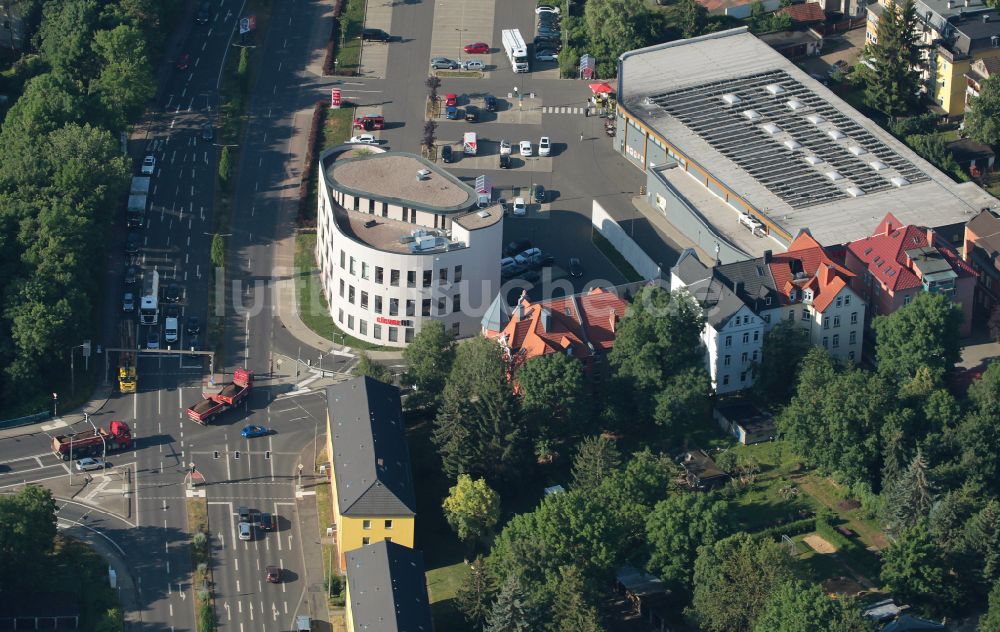 Gotha aus der Vogelperspektive: Freizeitzentrum clever fit in Gotha im Bundesland Thüringen, Deutschland