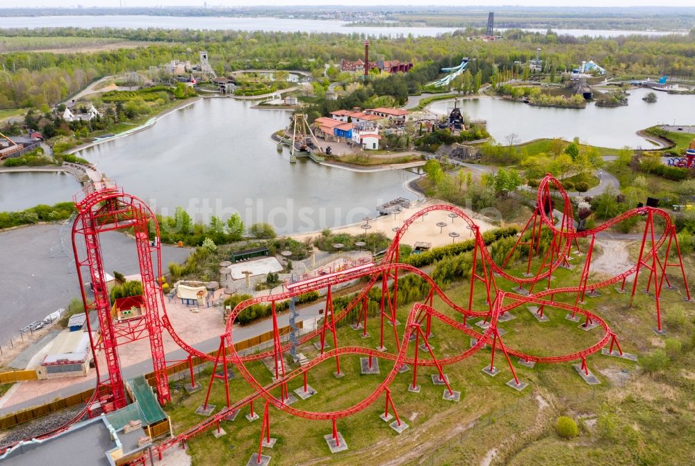 Leipzig aus der Vogelperspektive: Freizeitzentrum und Erlebnispark BELANTIS in Leipzig im Bundesland Sachsen, Deutschland