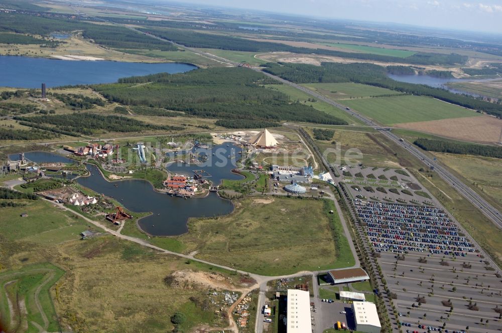 Luftbild Leipzig - Freizeitzentrum und Erlebnispark BELANTIS in Leipzig im Bundesland Sachsen, Deutschland