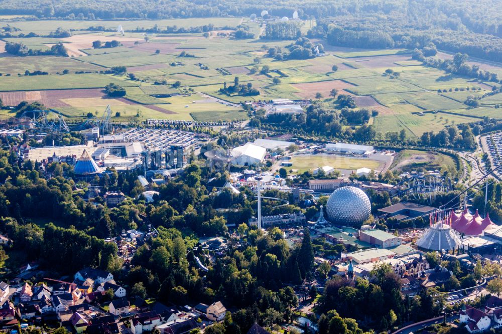 Rust aus der Vogelperspektive: Freizeitzentrum Europapark in Rust im Bundesland Baden-Württemberg, Deutschland