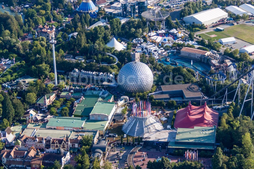 Luftbild Rust - Freizeitzentrum Europapark in Rust im Bundesland Baden-Württemberg, Deutschland