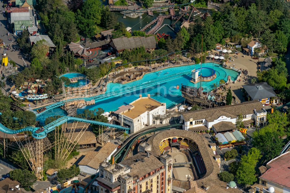 Luftaufnahme Rust - Freizeitzentrum Europapark in Rust im Bundesland Baden-Württemberg, Deutschland