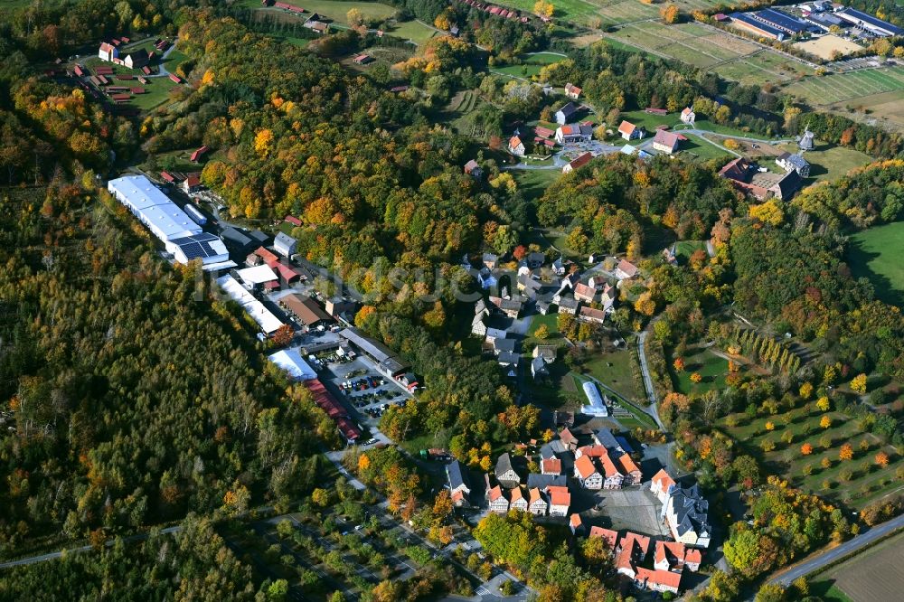 Luftaufnahme Neu-Anspach - Freizeitzentrum Freilichtmuseum Hessenpark in Neu-Anspach im Bundesland Hessen, Deutschland