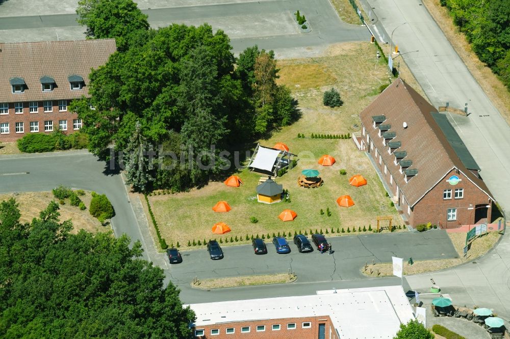 Luftbild Wesendorf - Freizeitzentrum Hammerstein Park Wesendorf entlang der Lange Straße in Wesendorf im Bundesland Niedersachsen, Deutschland