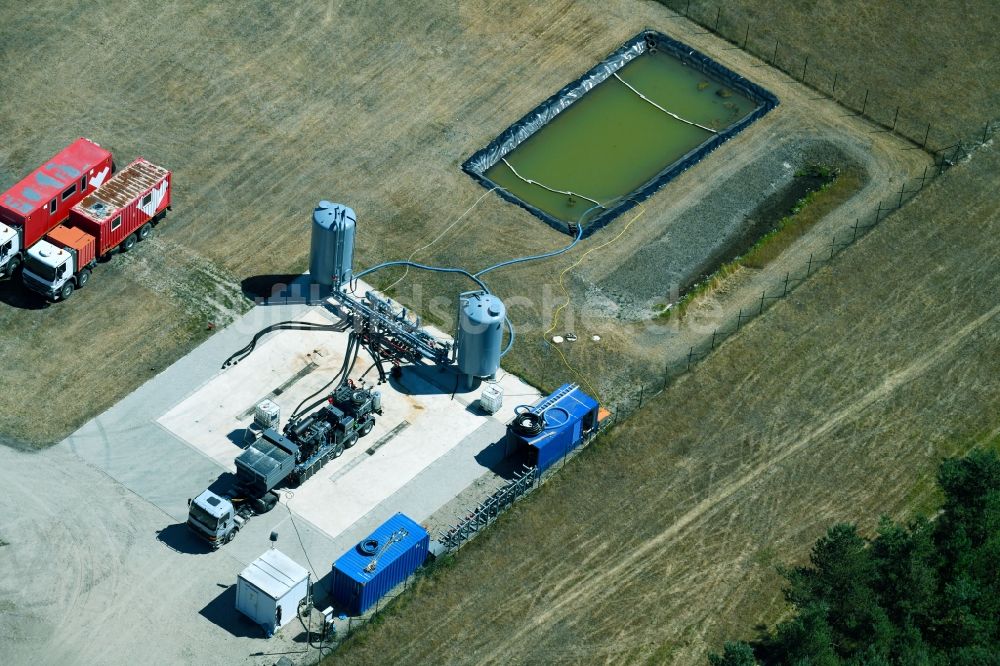 Wesendorf von oben - Freizeitzentrum Hammerstein Park Wesendorf entlang der Lange Straße in Wesendorf im Bundesland Niedersachsen, Deutschland