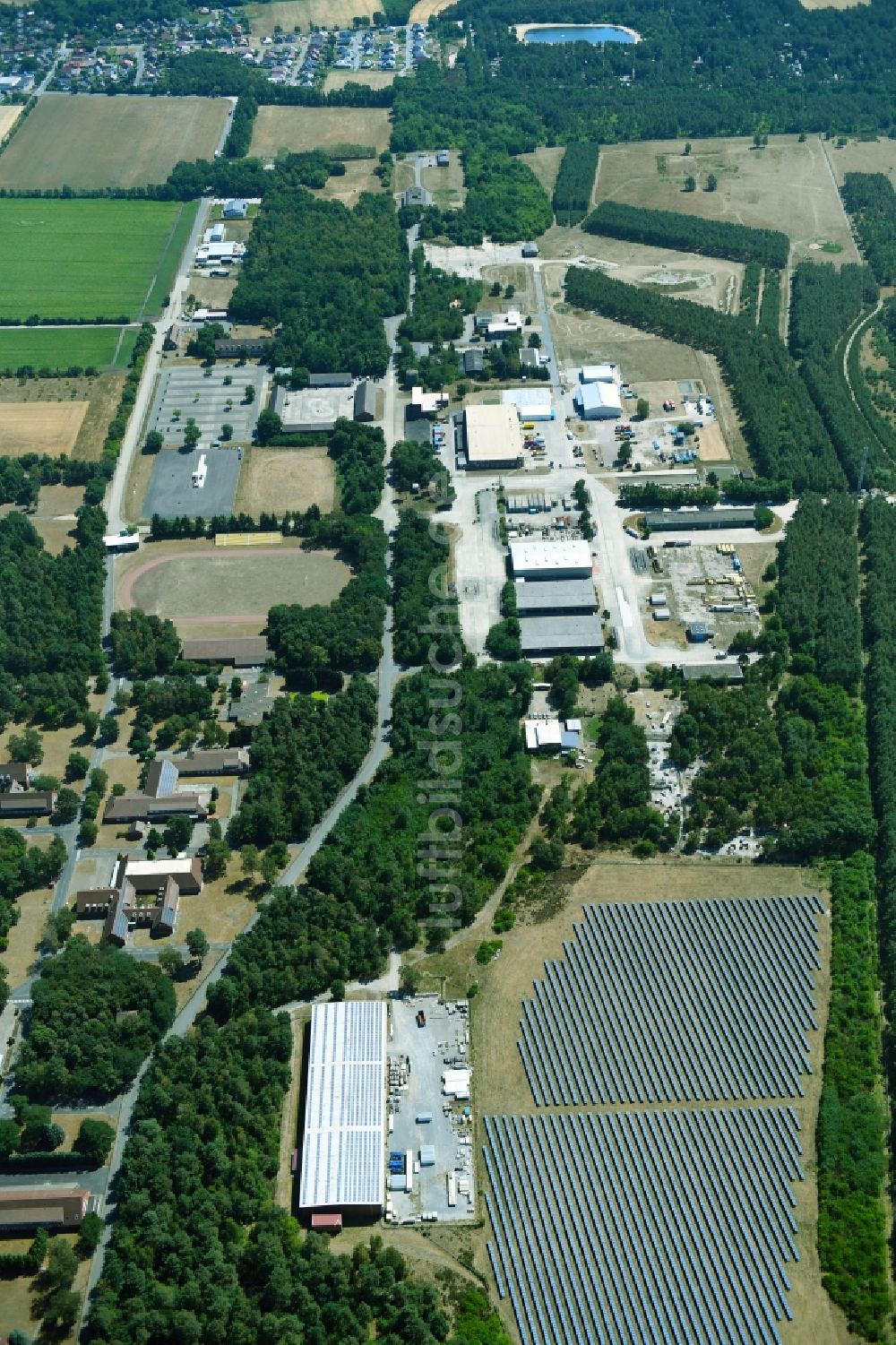 Wesendorf aus der Vogelperspektive: Freizeitzentrum Hammerstein Park Wesendorf entlang der Lange Straße in Wesendorf im Bundesland Niedersachsen, Deutschland