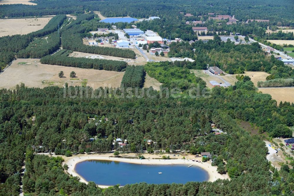 Luftaufnahme Wesendorf - Freizeitzentrum Hammerstein Park Wesendorf entlang der Lange Straße in Wesendorf im Bundesland Niedersachsen, Deutschland