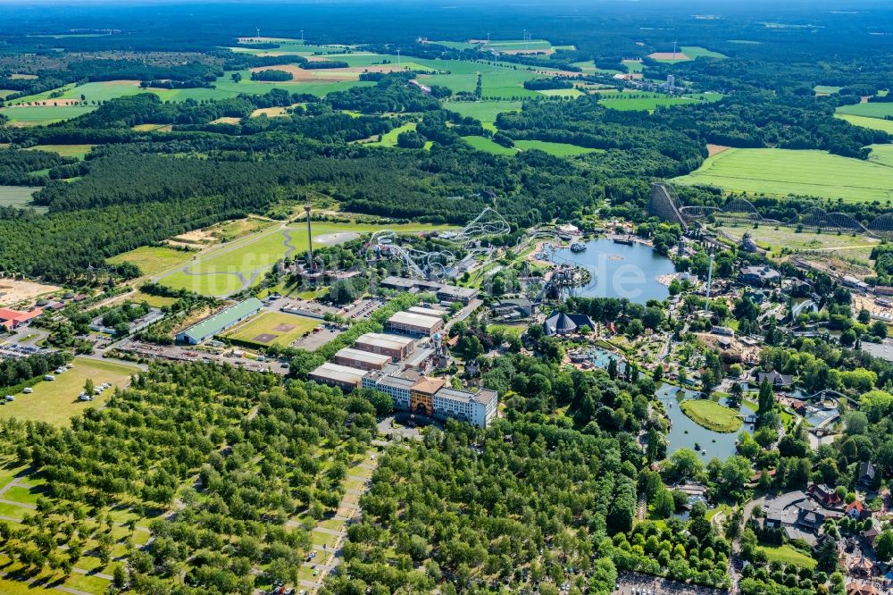 Soltau aus der Vogelperspektive: Freizeitzentrum Heidepark Soltau in Soltau im Bundesland Niedersachsen, Deutschland