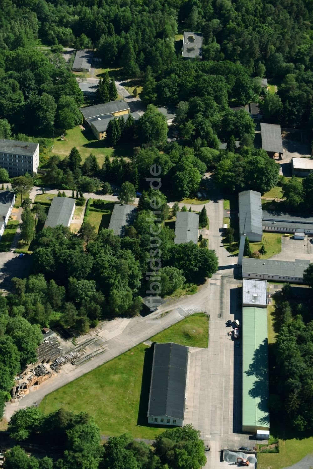 Luftaufnahme Parchim - Freizeitzentrum des Jugendförderverein Parchim/Lübz in Parchim im Bundesland Mecklenburg-Vorpommern, Deutschland