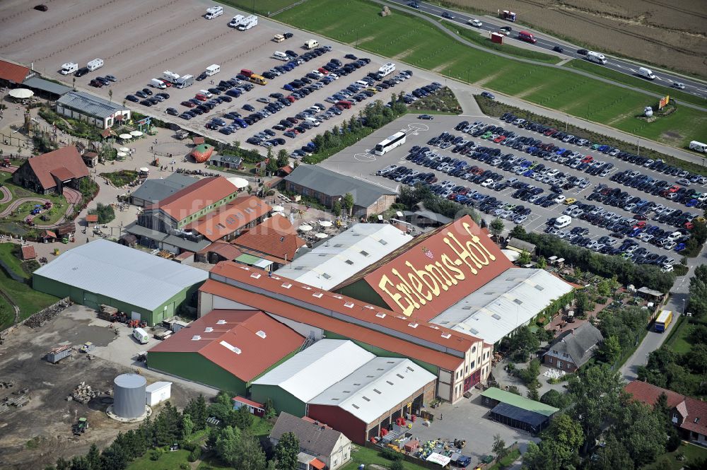 Rövershagen aus der Vogelperspektive: Freizeitzentrum Karls Erlebnis-Dorf in Rövershagen im Bundesland Mecklenburg-Vorpommern, Deutschland