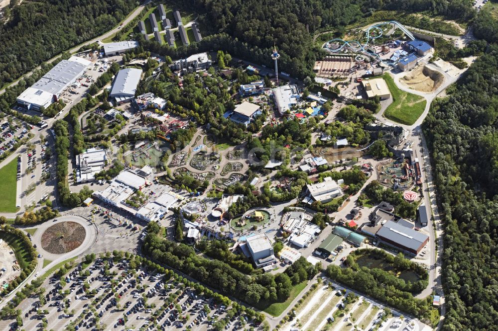 Luftaufnahme Günzburg - Freizeitzentrum Legoland in Günzburg im Bundesland Bayern, Deutschland