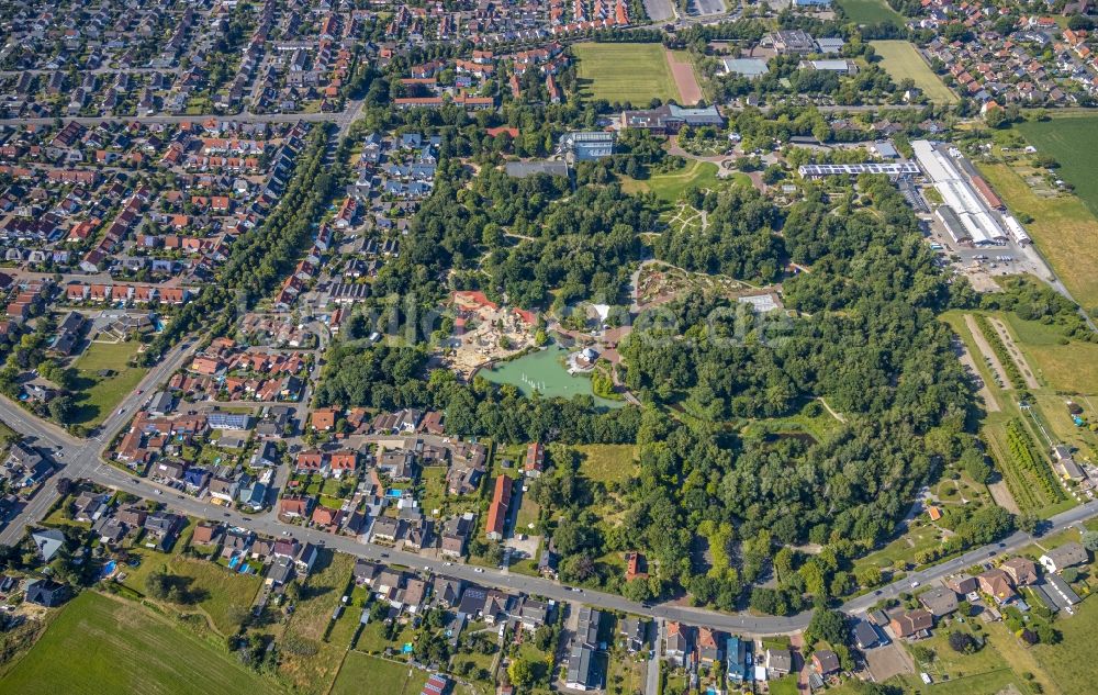 Luftaufnahme Hamm - Freizeitzentrum der Maximilianpark Hamm GmbH in Hamm im Bundesland Nordrhein-Westfalen, Deutschland