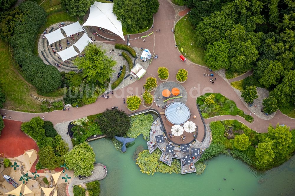 Luftaufnahme Hamm - Freizeitzentrum der Maximilianpark Hamm GmbH im Ortsteil Werries in Hamm im Bundesland Nordrhein-Westfalen, Deutschland