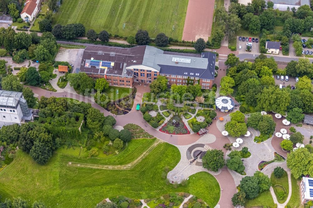 Hamm aus der Vogelperspektive: Freizeitzentrum der Maximilianpark Hamm GmbH im Ortsteil Werries in Hamm im Bundesland Nordrhein-Westfalen, Deutschland