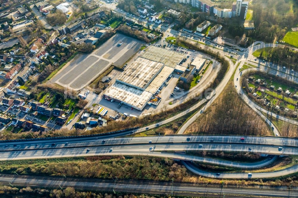 Herne aus der Vogelperspektive: Freizeitzentrum Monza Indoor Kart GmbH an der Dorstener Straße im Ortsteil Wanne-Eickel in Herne im Bundesland Nordrhein-Westfalen, Deutschland