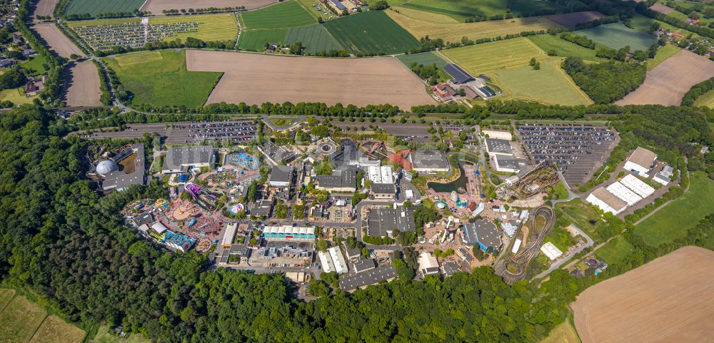 Bottrop aus der Vogelperspektive: Freizeitzentrum Movie Park Germany in Bottrop im Bundesland Nordrhein-Westfalen, Deutschland