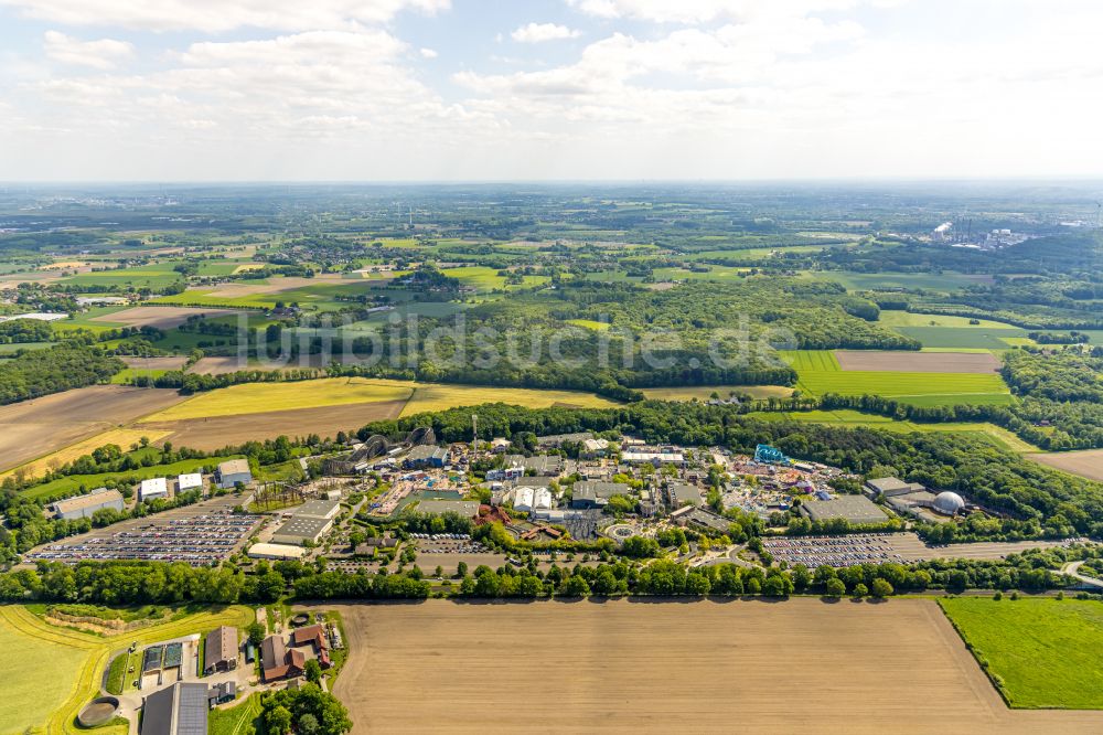 Luftaufnahme Bottrop - Freizeitzentrum Movie Park Germany in Bottrop im Bundesland Nordrhein-Westfalen, Deutschland