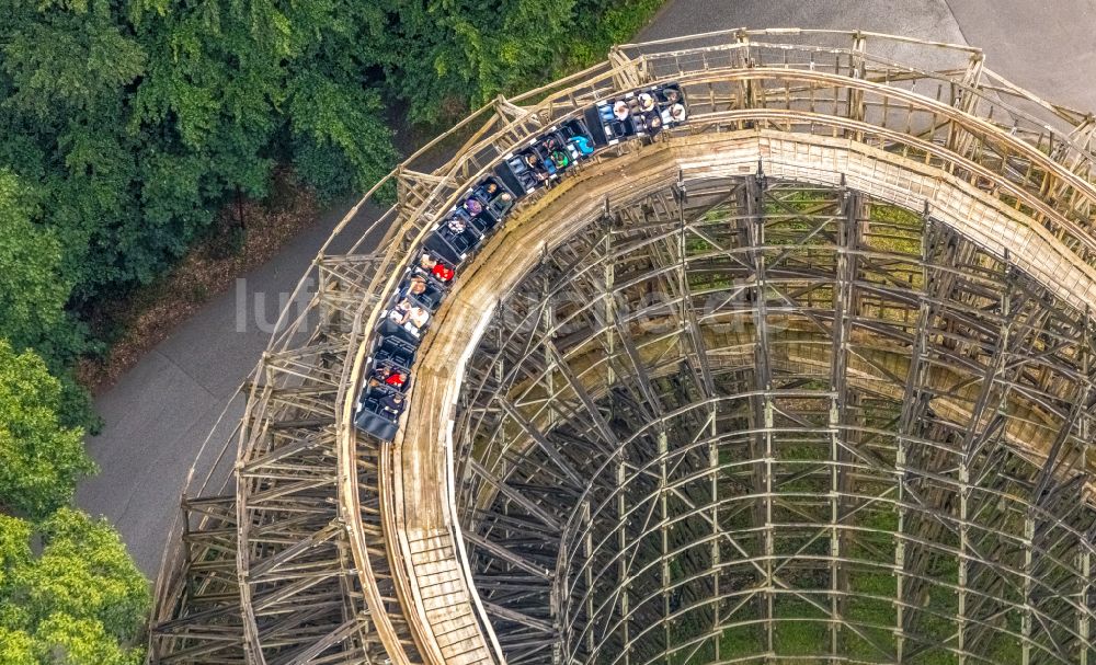 Luftaufnahme Bottrop - Freizeitzentrum Movie Park Germany in Bottrop im Bundesland Nordrhein-Westfalen, Deutschland