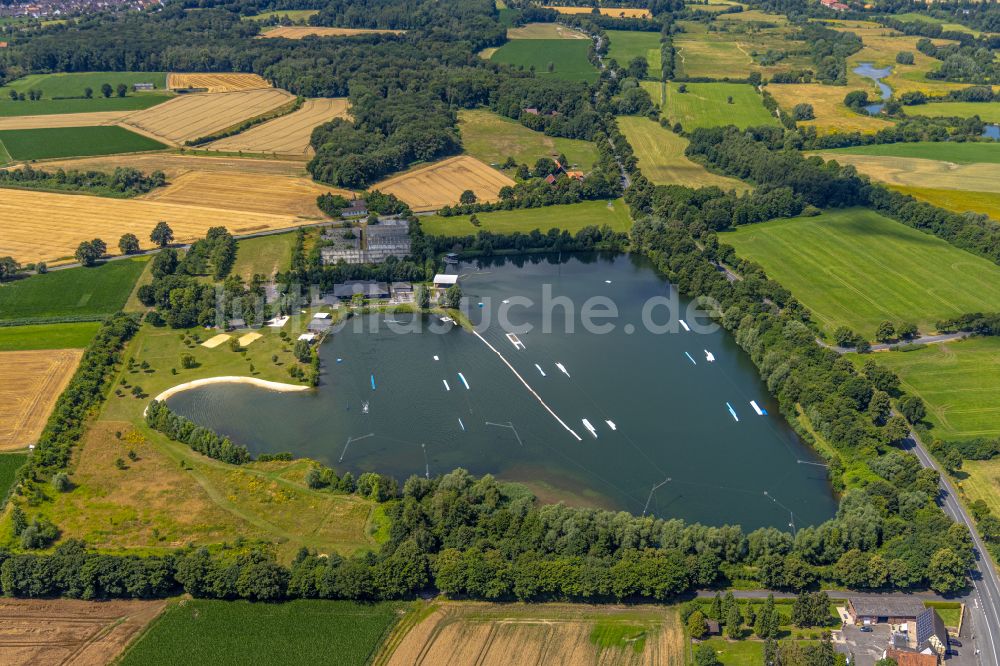 Luftbild Hamm - Freizeitzentrum der Wasserski - Rennbahn in Hamm im Bundesland Nordrhein-Westfalen