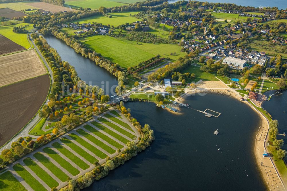 Luftbild Xanten - Freizeitzentrum der Wasserski - Rennbahn in Xanten im Bundesland Nordrhein-Westfalen, Deutschland