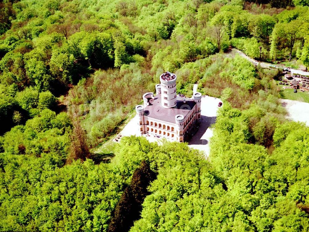 Luftbild Granitz auf Rügen - Frühjahrslandschaft am Jagdschloß Granitz auf Rügen.