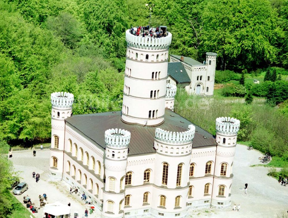 Granitz auf Rügen von oben - Frühjahrslandschaft am Jagdschloß Granitz auf Rügen