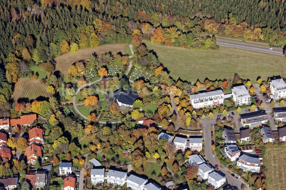 Luftaufnahme Neuried - Friedhof in Neuried bei München im Bundesland Bayern