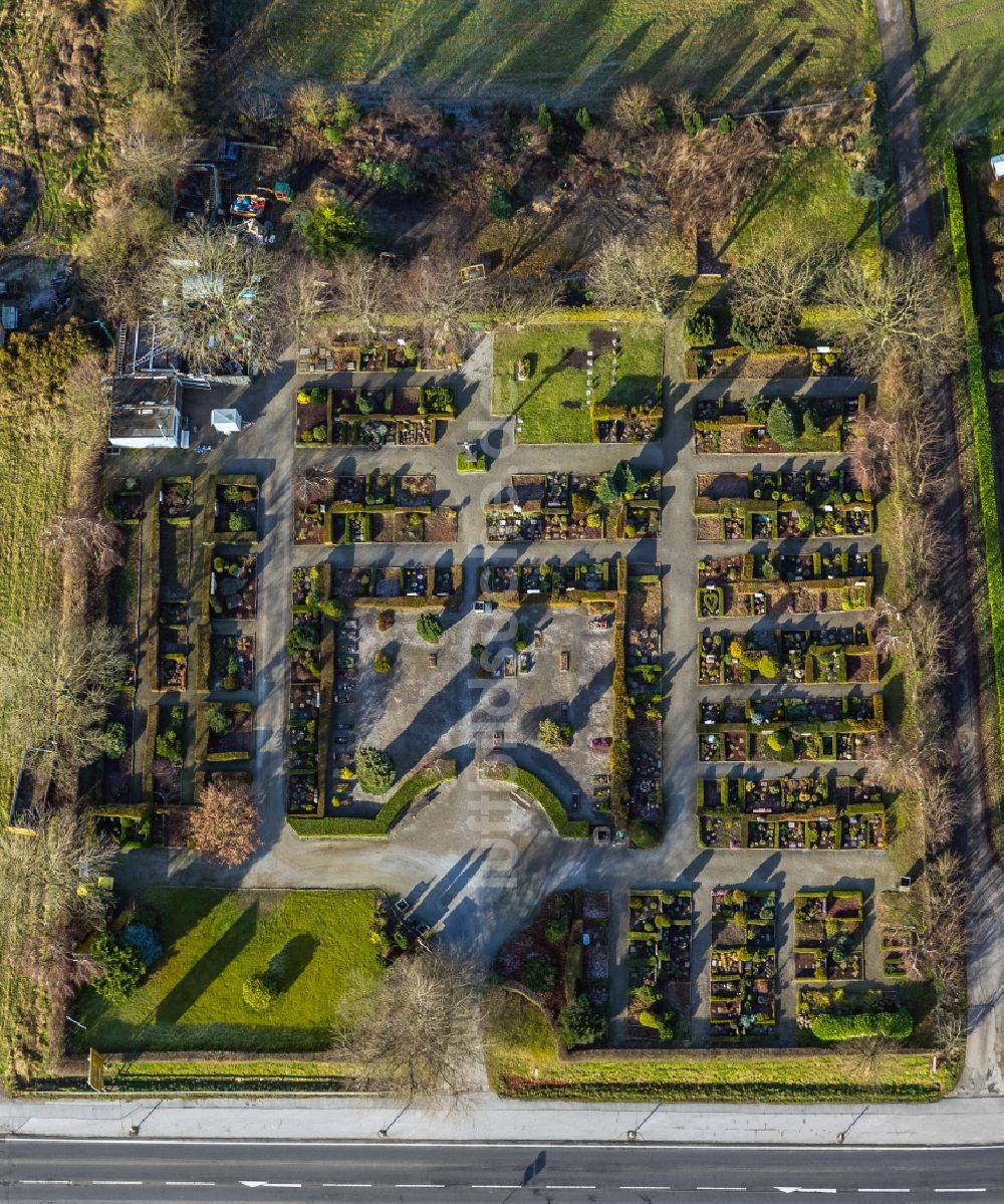 Luftbild Velbert - Friedhof in Velbert im Bundesland Nordrhein-Westfalen