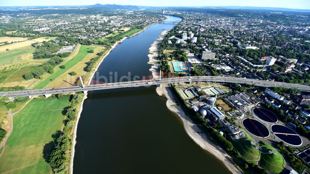 Bonn aus der Vogelperspektive: Friedrich-Ebert-Brücke in Bonn im Bundesland Nordrhein-Westfalen, Deutschland