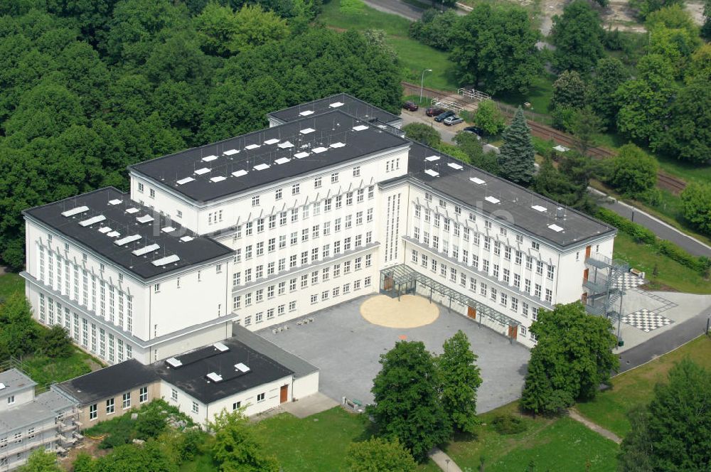 Forst / Lausitz von oben - Friedrich-Ludwig-Jahn Gymnasium in Forst, Lausitz