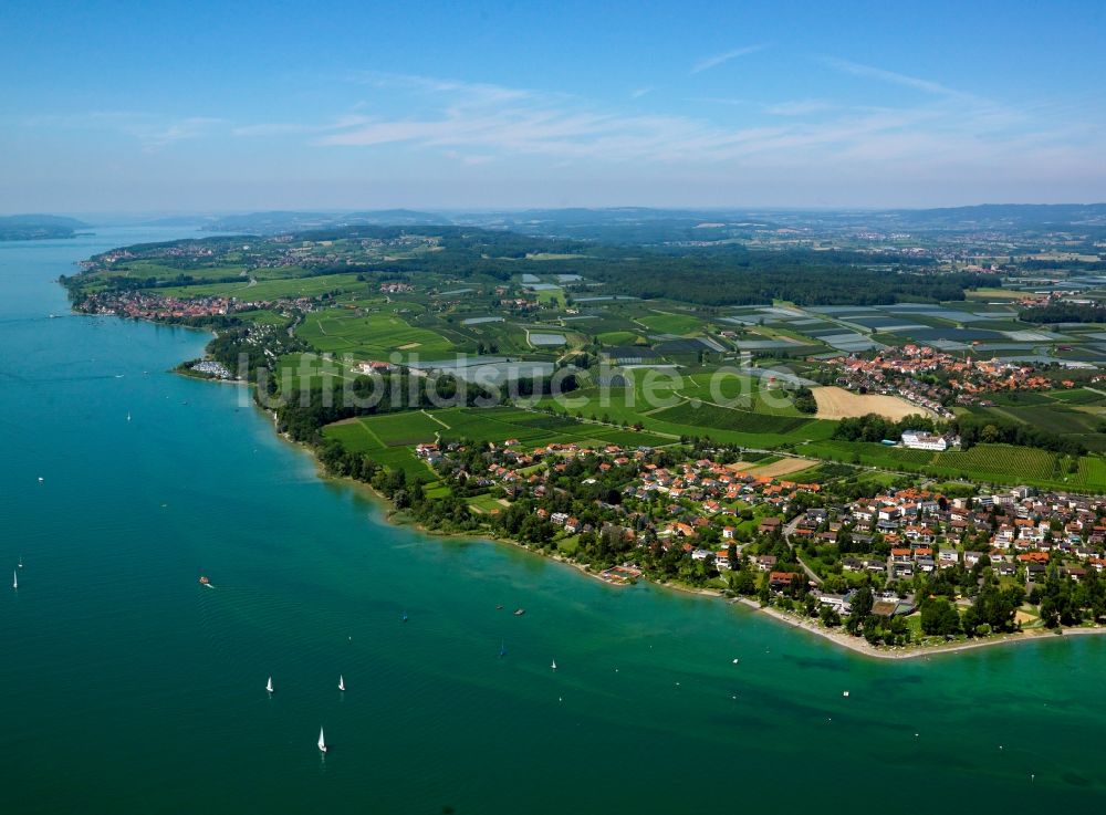 Friedrichshafen von oben - Friedrichshafen am Bodensee im Bundesland Baden-Württemberg