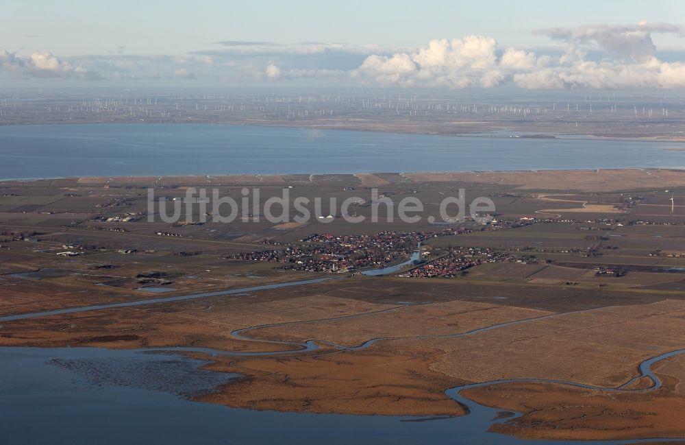 Luftbild Friedrichskoog - Friedrichskoog und Meldorfer Bucht im Bundesland Schleswig-Holstein